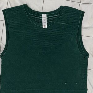 Athleta Green Muscle Tee Tank Top Sleeveless